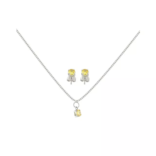 November Birthstone Necklace and Earring Set at Spencer's