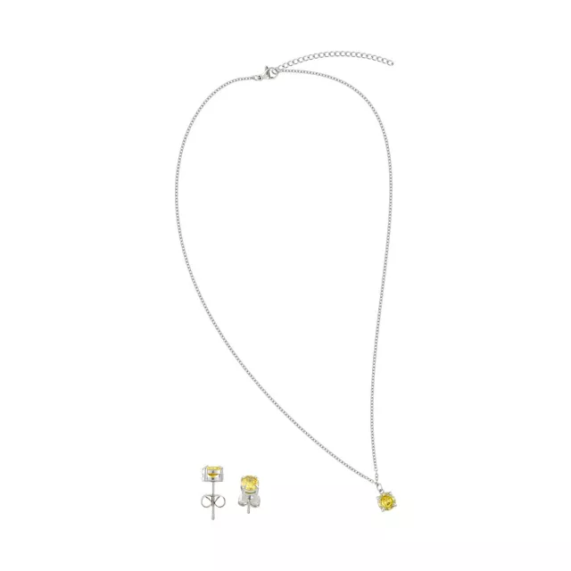 November Birthstone Necklace and Earring Set at Spencer's