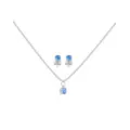 December Birthstone Necklace and Earring Set at Spencer's