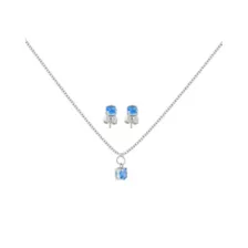 December Birthstone Necklace and Earring Set at Spencer's