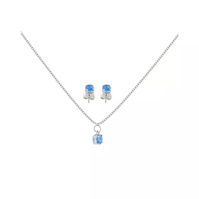 December Birthstone Necklace and Earring Set at Spencer's