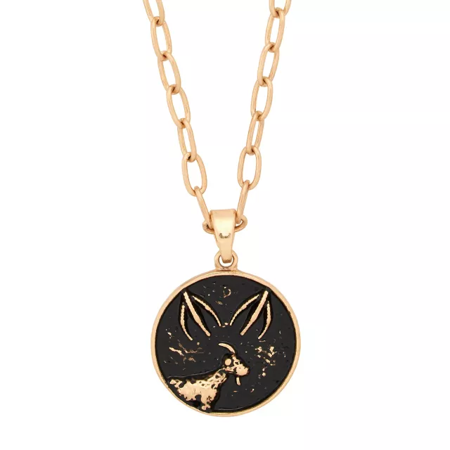 Chupacabra Taurus Zodiac Pendant Necklace at Spencer's