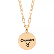 Chupacabra Taurus Zodiac Pendant Necklace at Spencer's