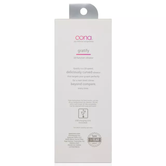 Oona Gratify Vibrator at Spencer's