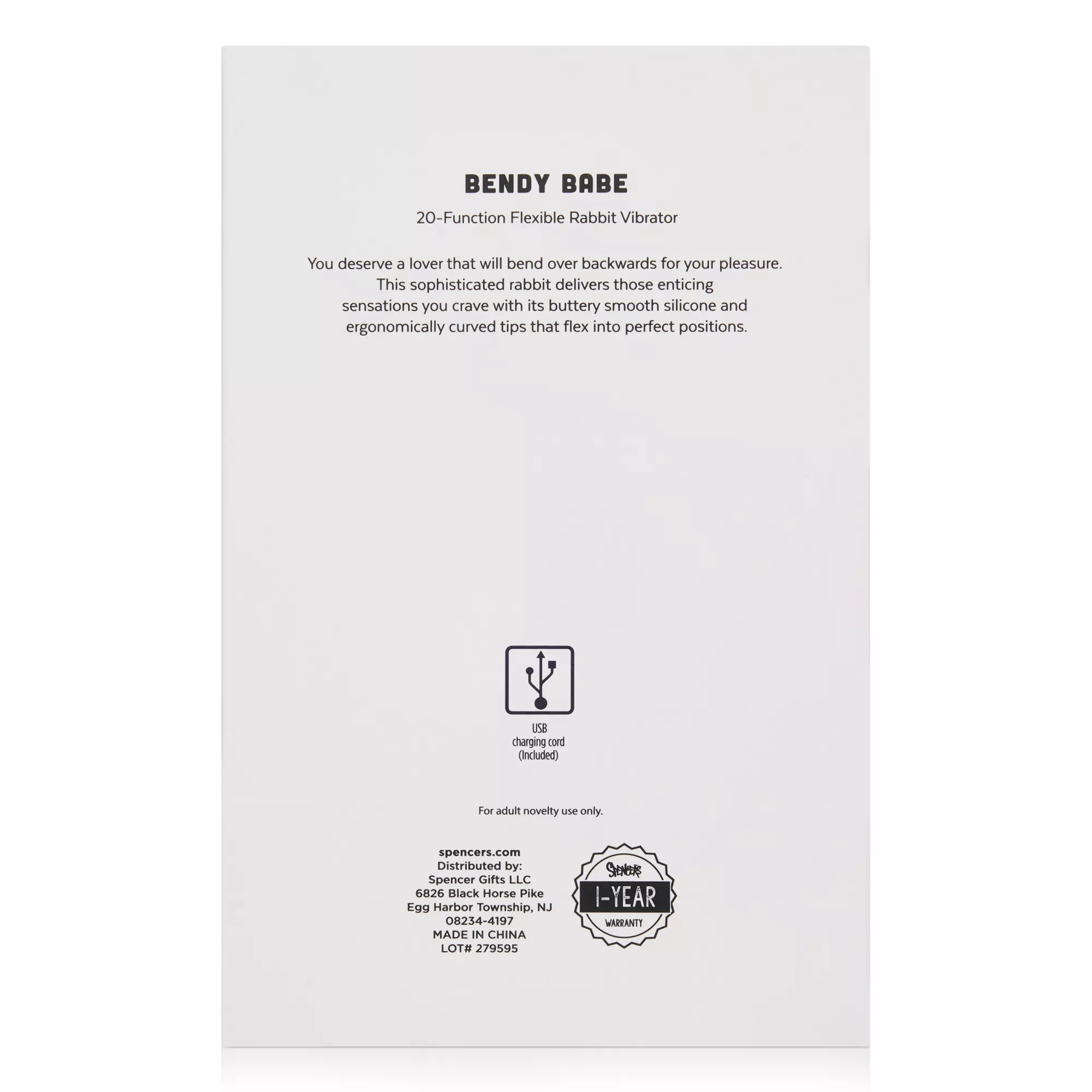 Bendy Babe Rabbit Vibrator at Spencer's