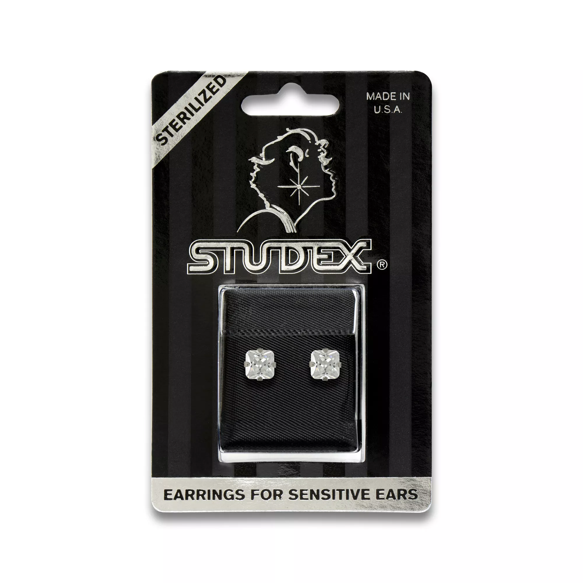 Studex Silvertone CZ Sterilized Stud Earrings - 6mm at Spencer's