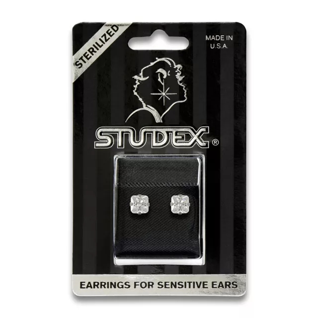 Studex Silvertone CZ Sterilized Stud Earrings - 6mm at Spencer's