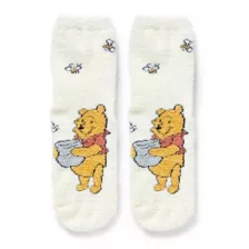 Multi-Pack Winnie the Pooh Fuzzy Crew Socks - 2 Pair at Spencer's