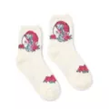 Jack and Sally Fuzzy Crew Socks 2 Pair - The Nightmare Before Christmas at Spencer's
