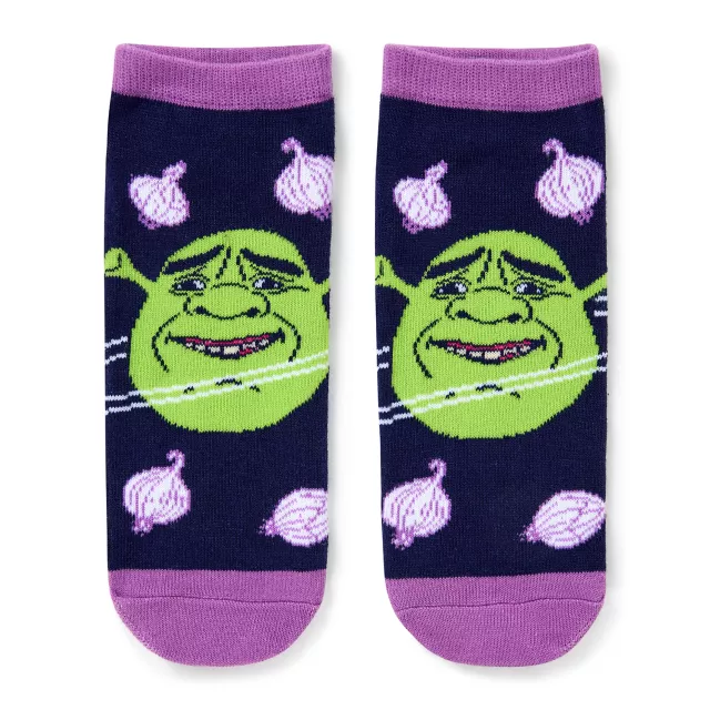 Multi-Pack Shrek Statement No Show Socks - 5 Pack at Spencer's