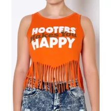 Hooters Makes You Happy Fringe Tank Top at Spencer's