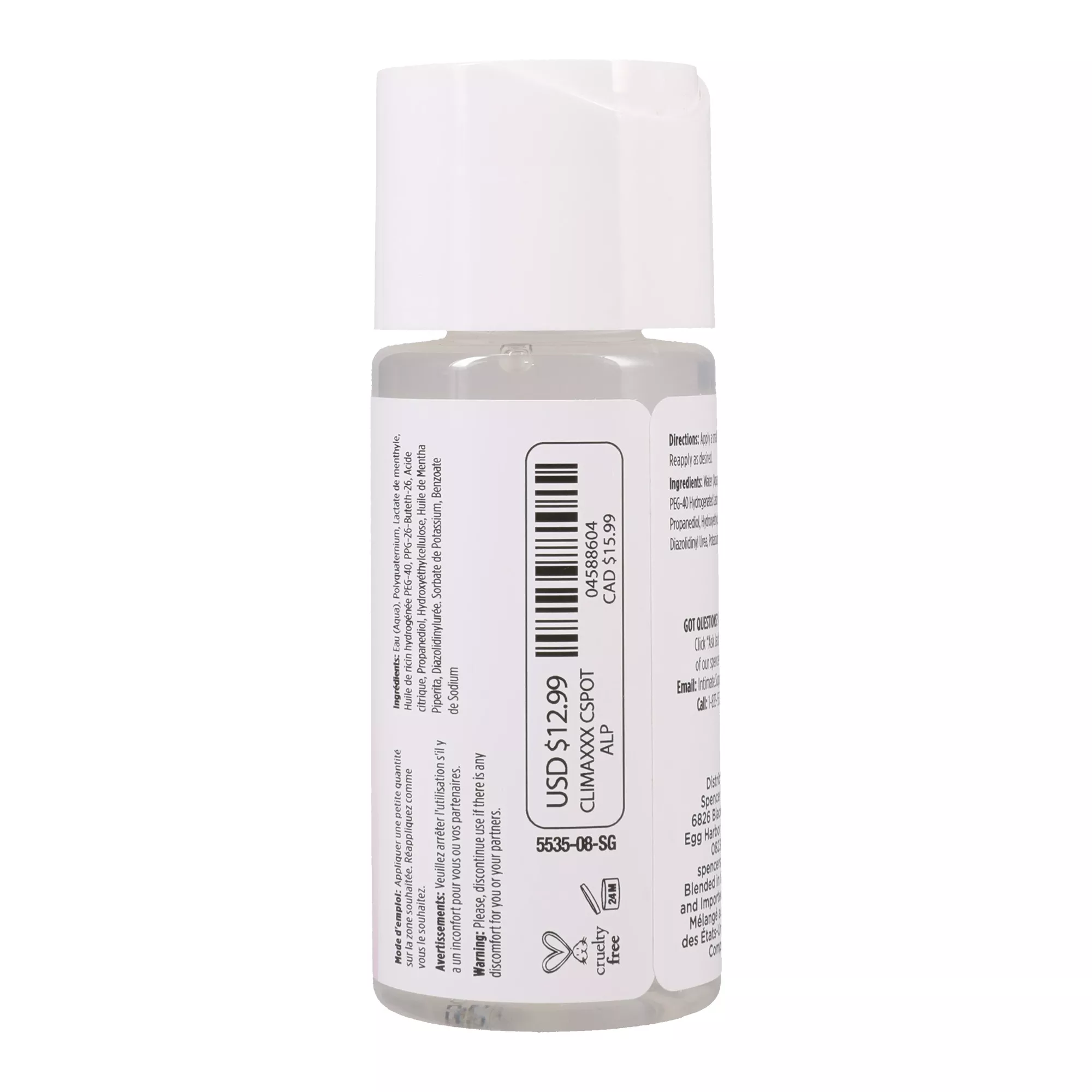 Climaxxx C-Spot Stimulating Glide 2.5 oz. - Sexology at Spencer's