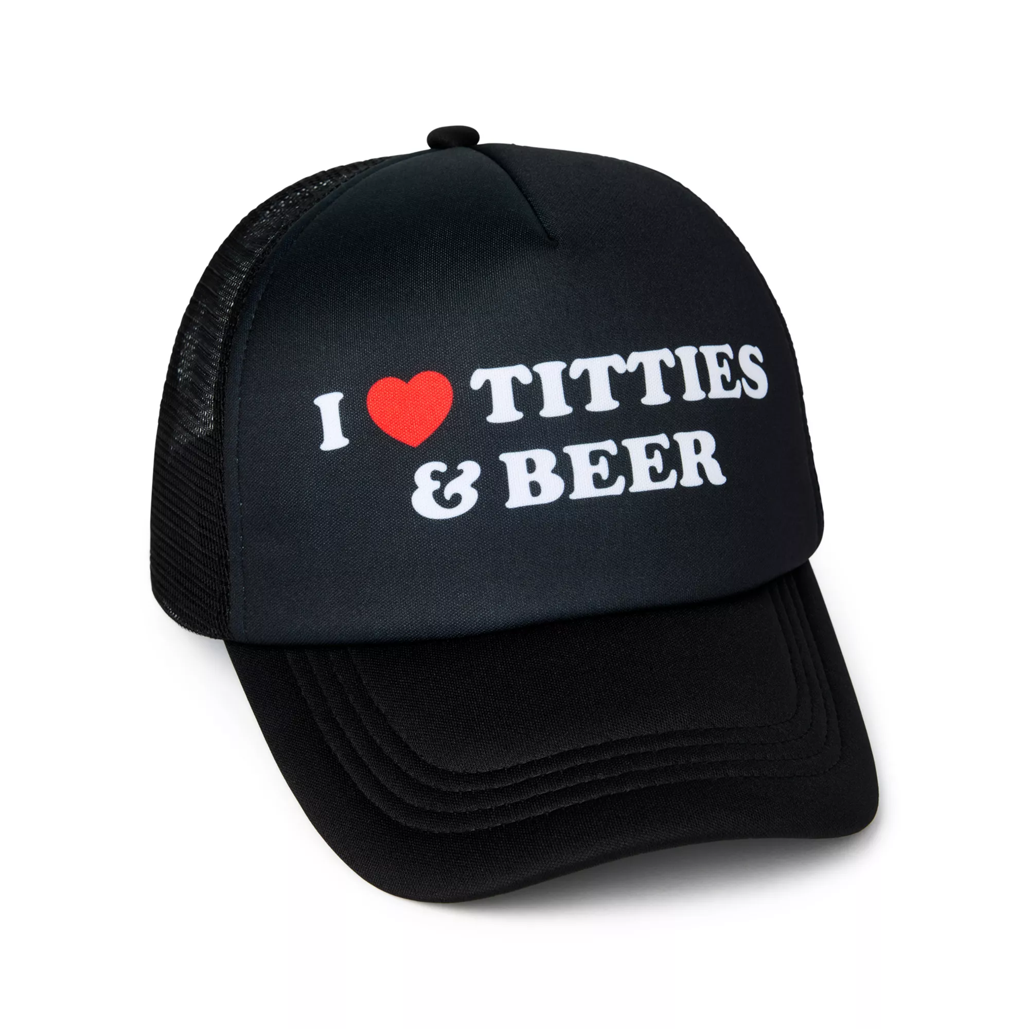 I Heart Titties & Beer Trucker Hat - Danny Duncan at Spencer's