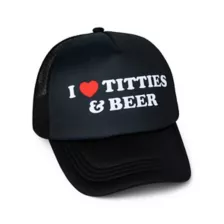 I Heart Titties & Beer Trucker Hat - Danny Duncan at Spencer's