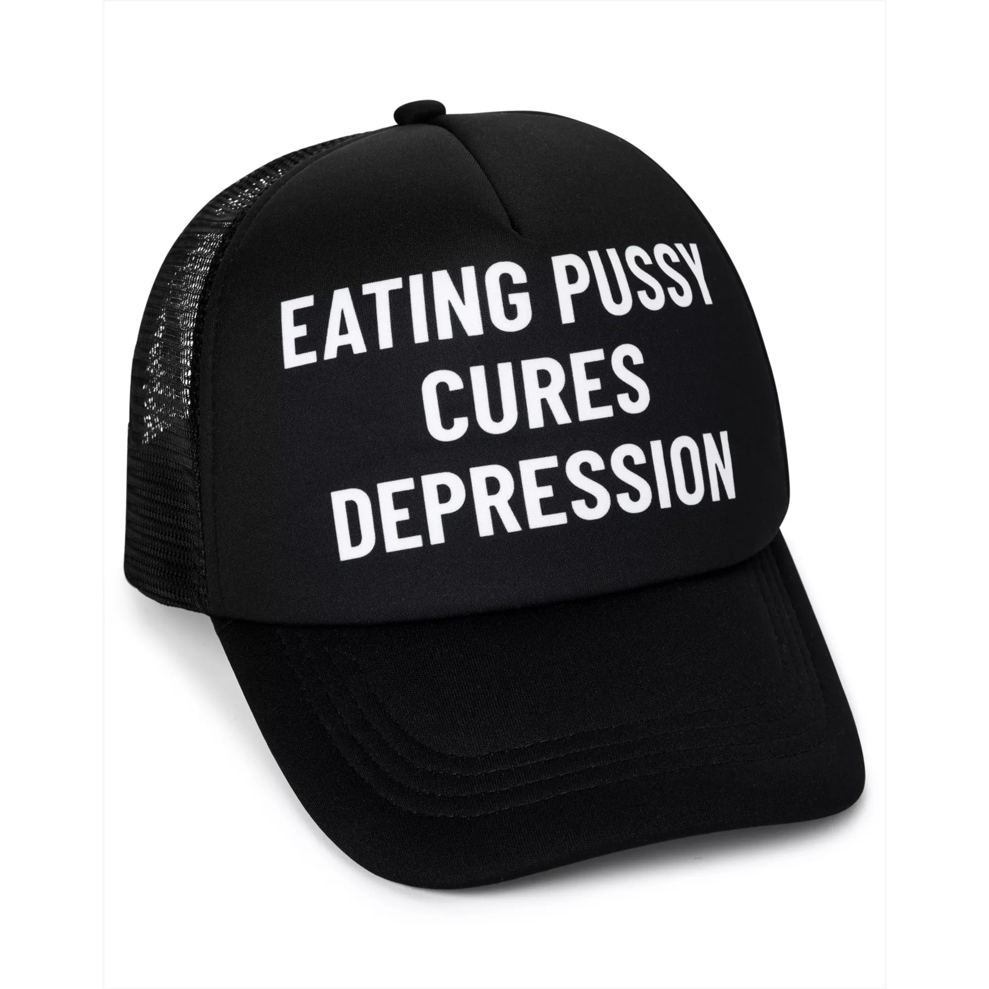 Eating Pussy Cures Depression Trucker Hat - Dancy Duncan at Spencer's