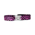 Buckle-Down Fuck Heart Checkered Seatbelt Belt at Spencer's