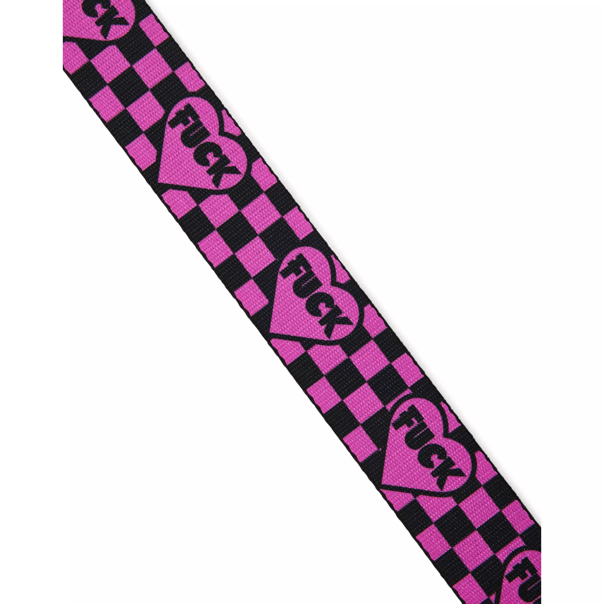 Buckle-Down Fuck Heart Checkered Seatbelt Belt at Spencer's