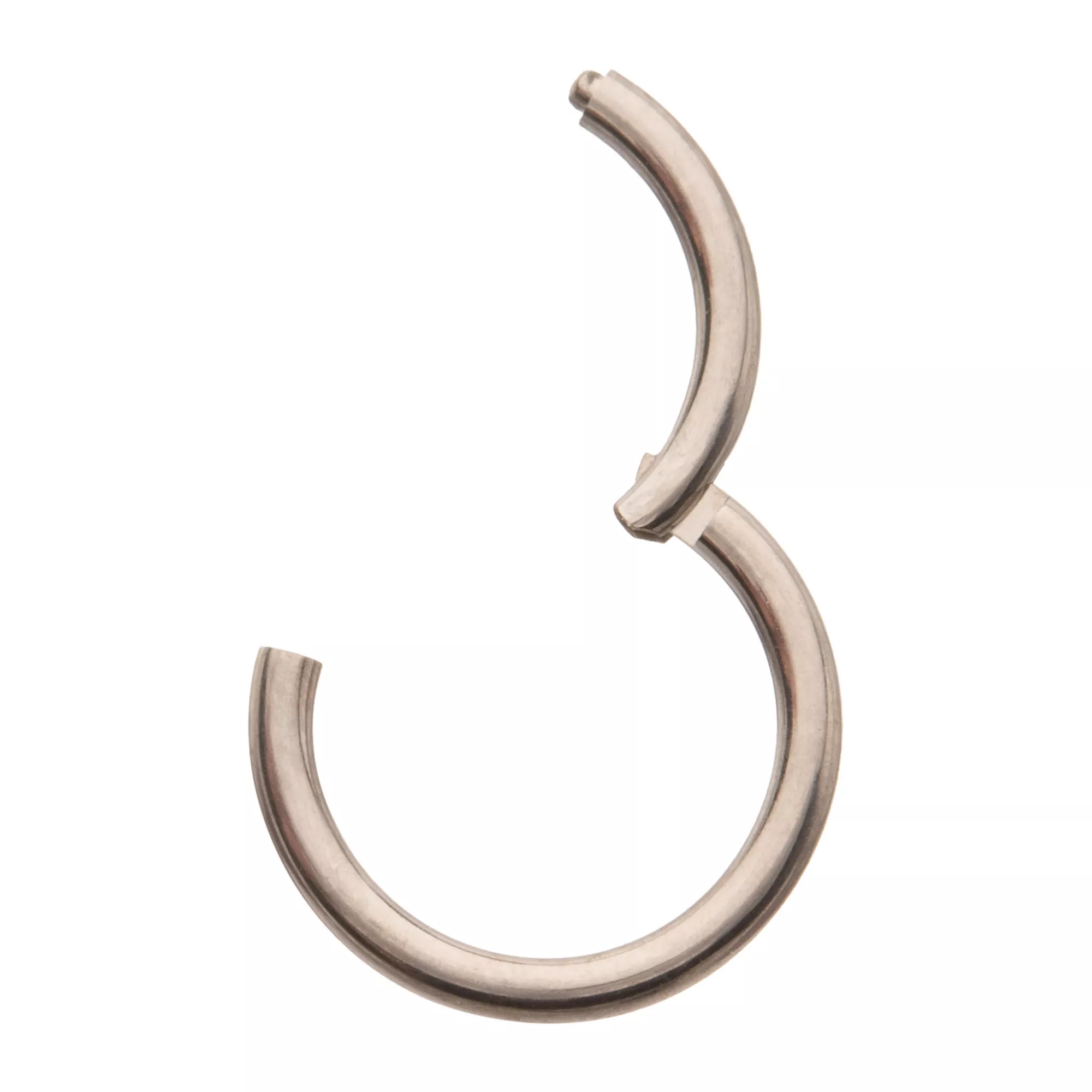 ASTM F-136 Titanium Hinged Septum Ring - 16 Gauge at Spencer's
