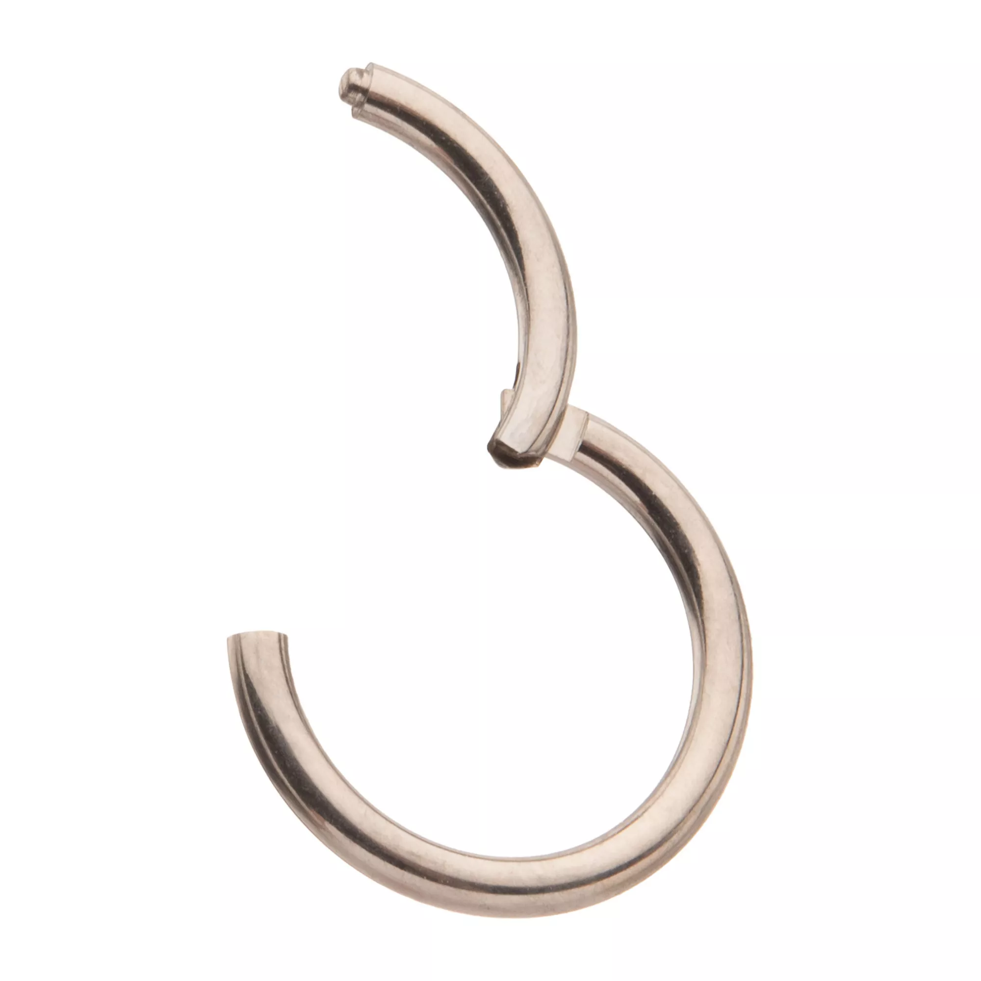 ASTM F-136 Titanium Hinged Septum Ring - 16 Gauge at Spencer's