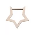 Titanium Star Clicker Septum Ring - 16 Gauge at Spencer's