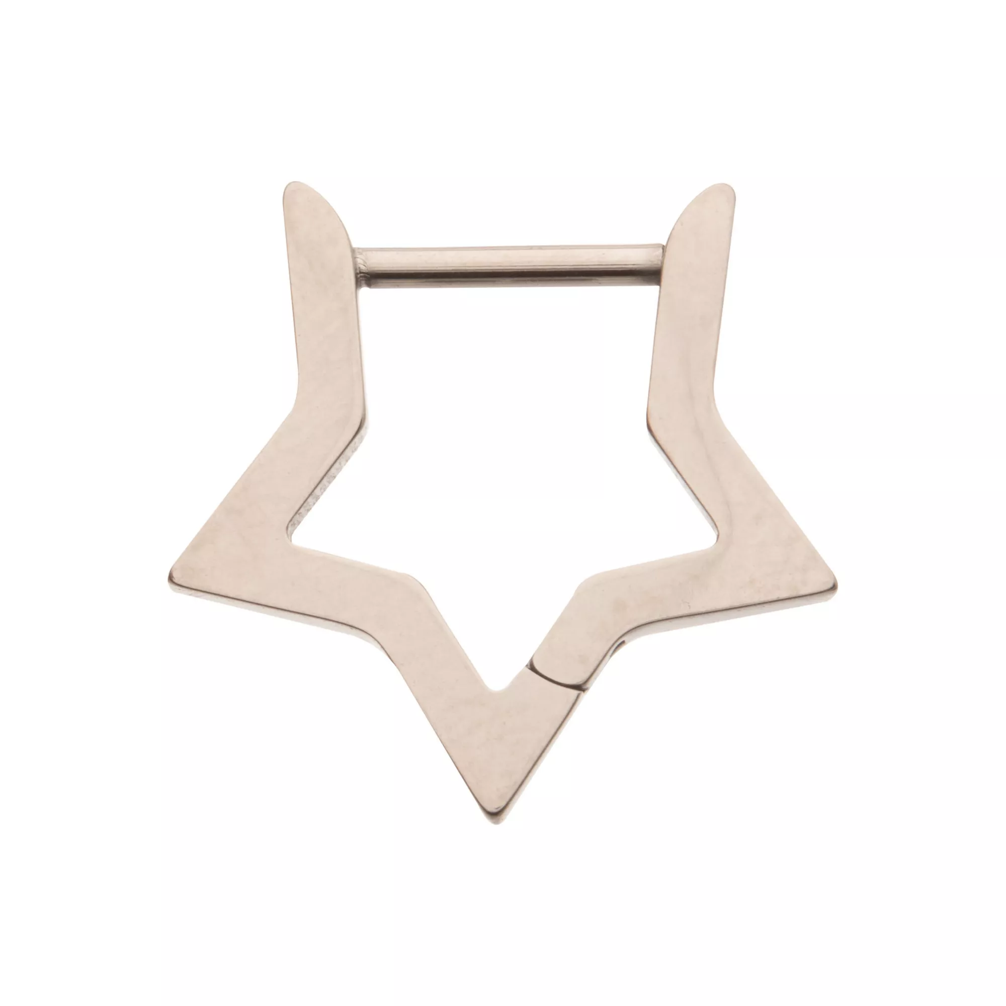 ASTM F-136 Titanium Star Clicker Septum Ring - 16 Gauge at Spencer's
