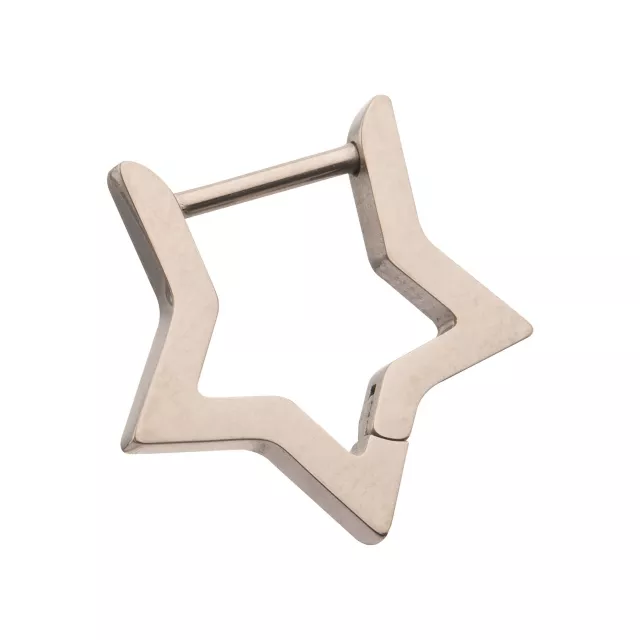 Titanium Star Clicker Septum Ring - 16 Gauge at Spencer's