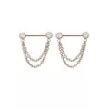 Silver Chain Dangle ASTM F-136 Titanium Nipple Barbells - 14 Gauge at Spencer's