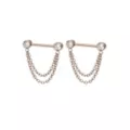 Silver Chain Dangle ASTM F-136 Titanium Nipple Barbells - 14 Gauge at Spencer's