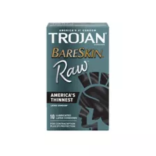 Trojan Bare Skin Raw Condoms - 10 Pack at Spencer's