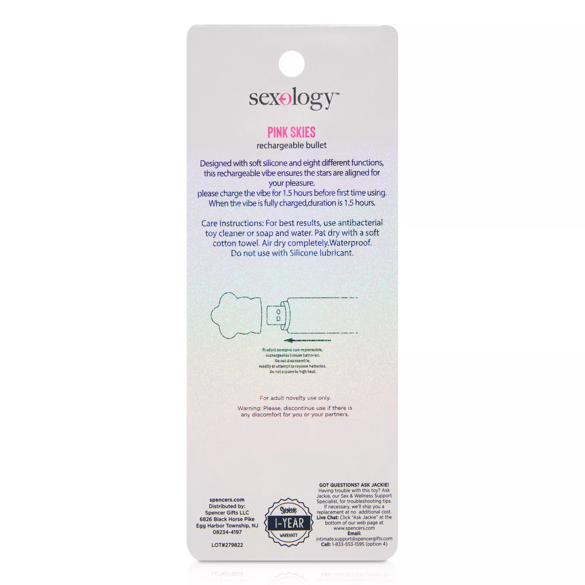 Pink Skies Bullet Vibrator - Sexology at Spencer's