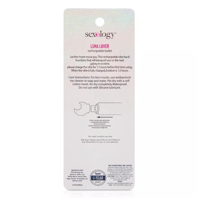 Luna Lover Bullet Vibrator - Sexology at Spencer's