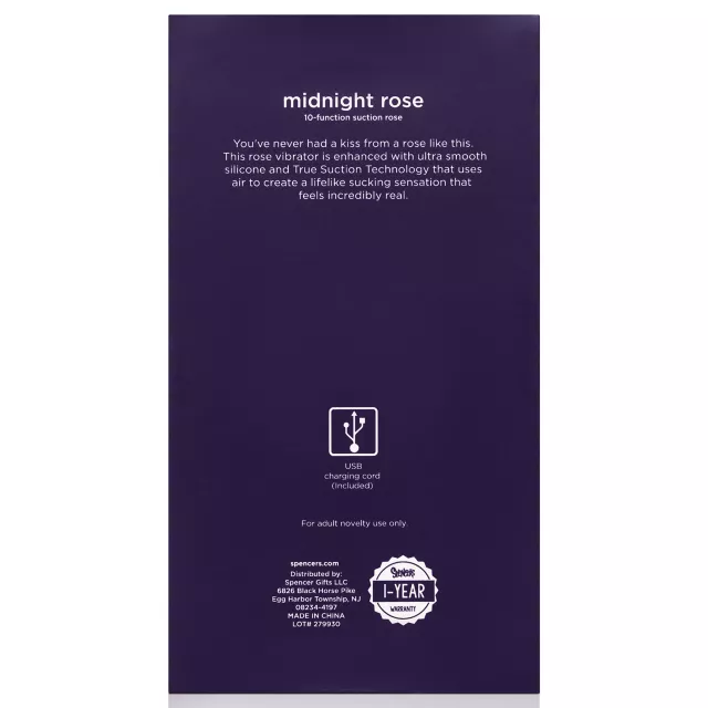Midnight Rose Clitoral Suction Vibrator - Hott Love at Spencer's