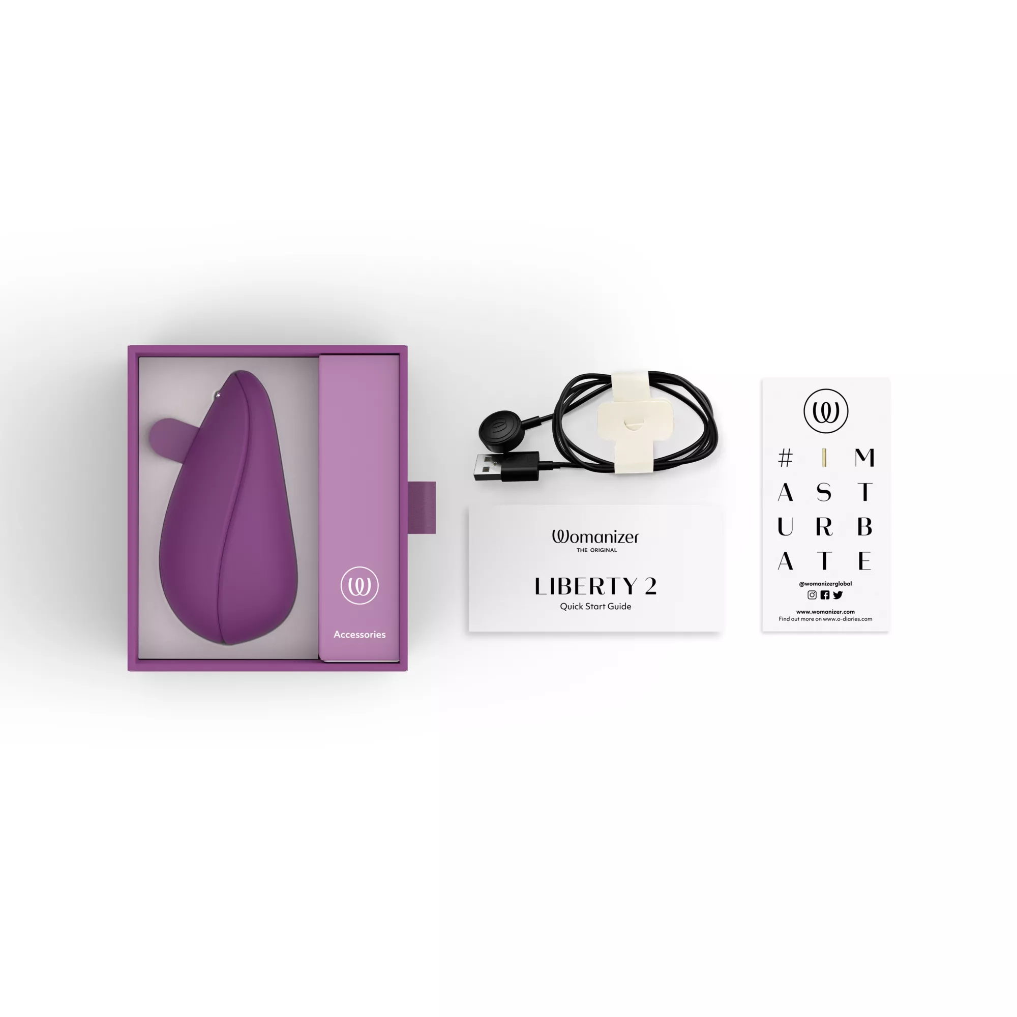 Womanizer Purple Liberty 2 Vibrator at Spencer's