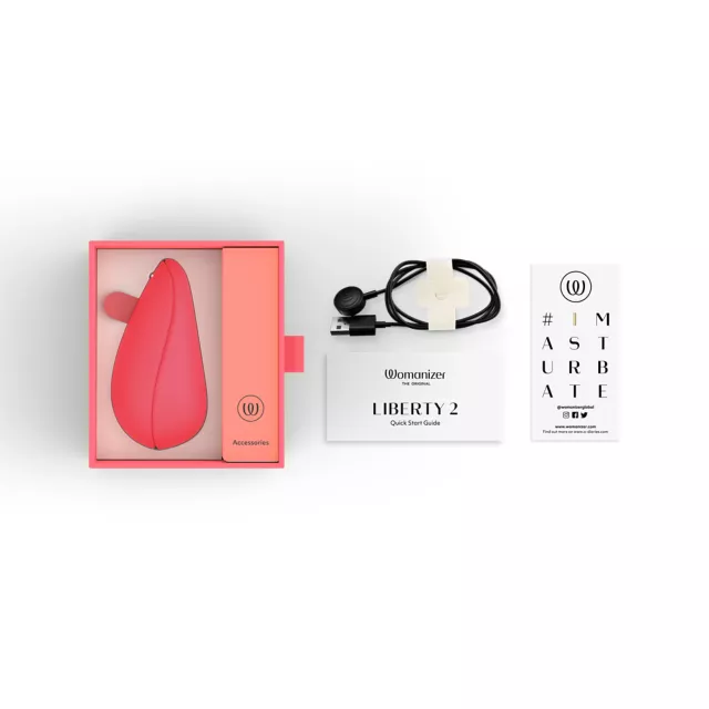 Womanizer Vibrant Rose Liberty 2 Vibrator at Spencer's
