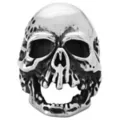 Skull Head 3D Ring at Spencer's