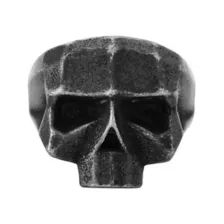 Half Skull Head 3D Ring at Spencer's