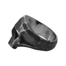 Half Skull Head 3D Ring at Spencer's