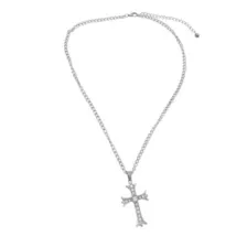 CZ Cross Necklace at Spencer's