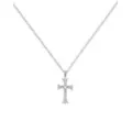 CZ Cross Necklace at Spencer's