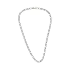 Thick Silvertone Cuban Curb Chain Necklace at Spencer's