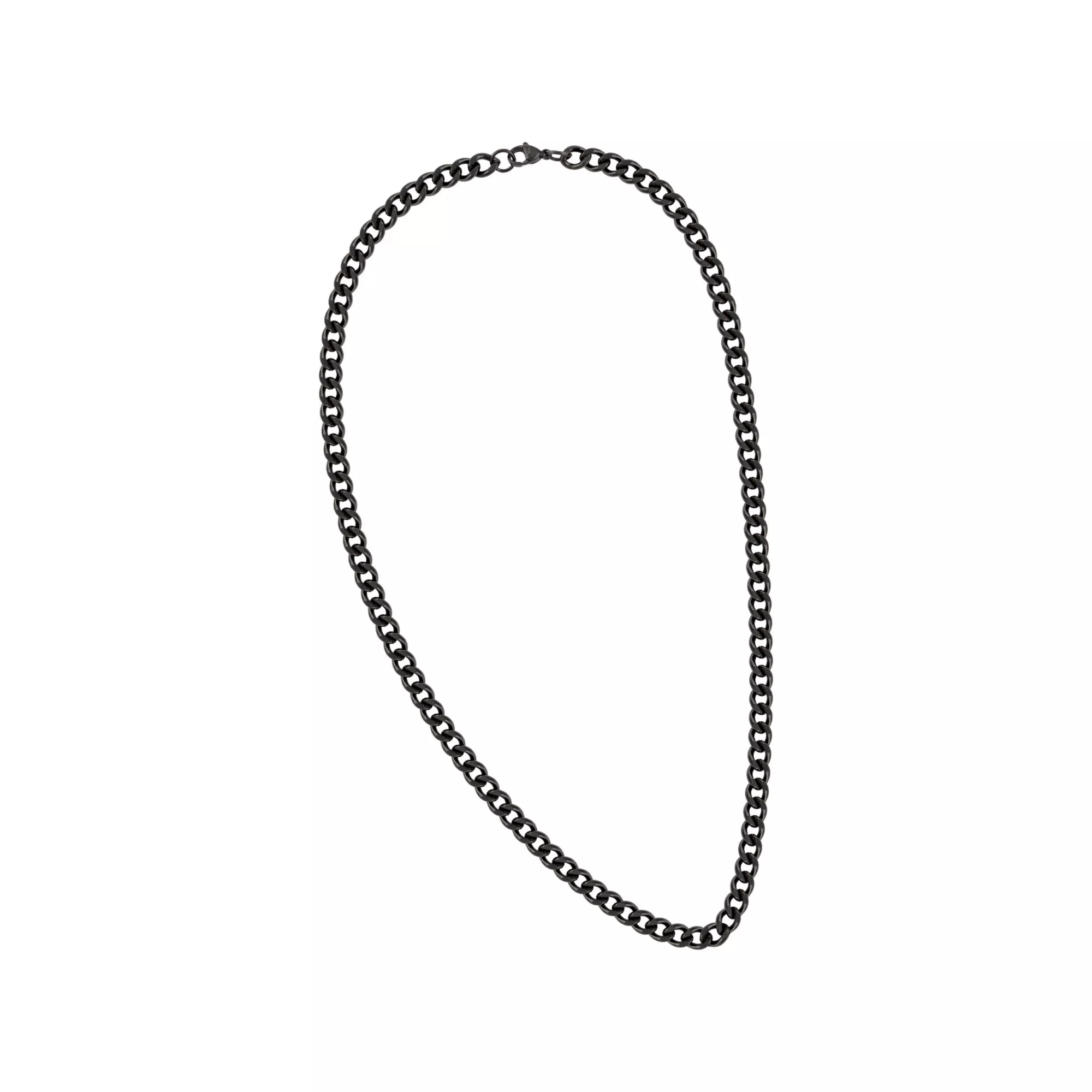 Thick Black Cuban Curb Chain Necklace at Spencer's