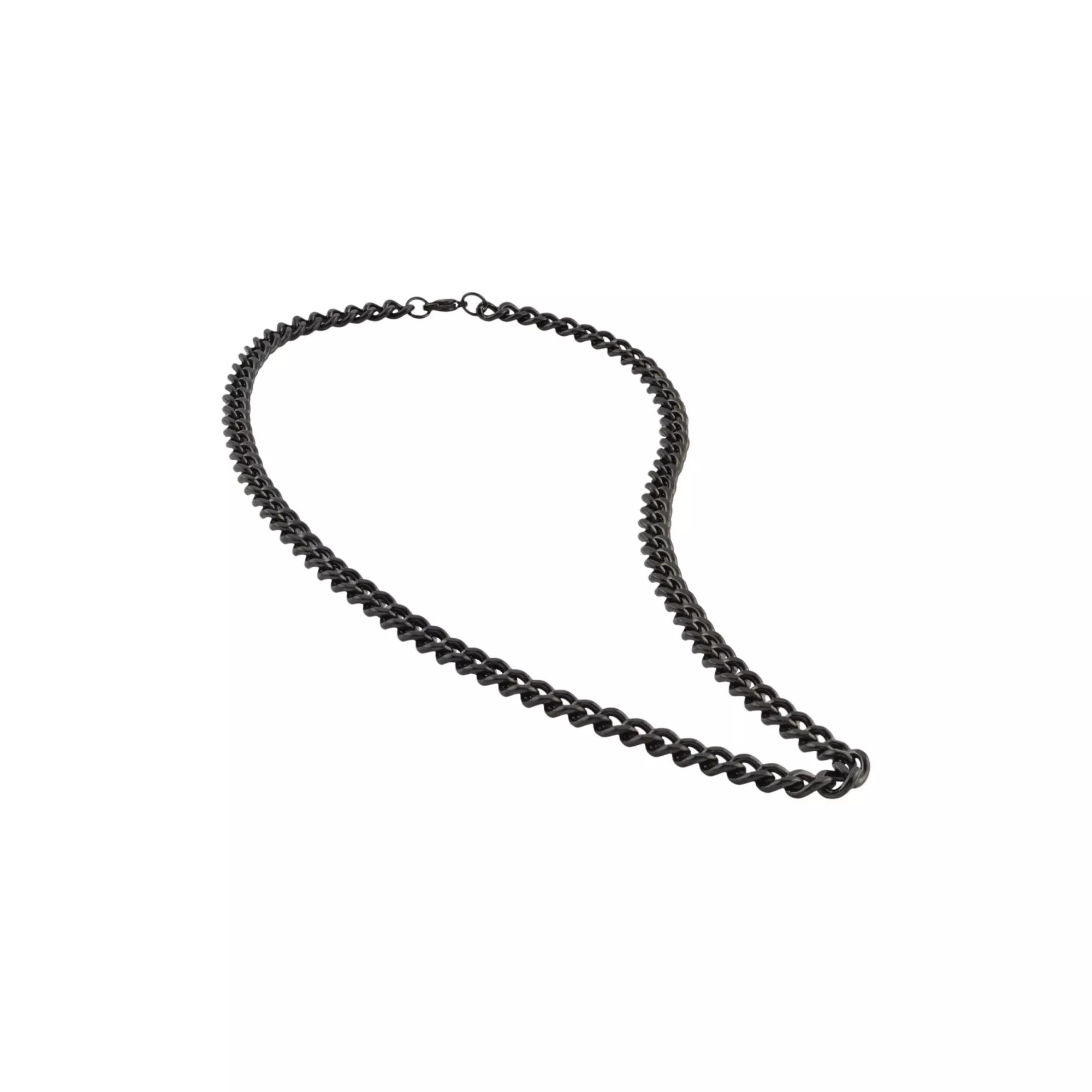 Thick Black Cuban Curb Chain Necklace at Spencer's