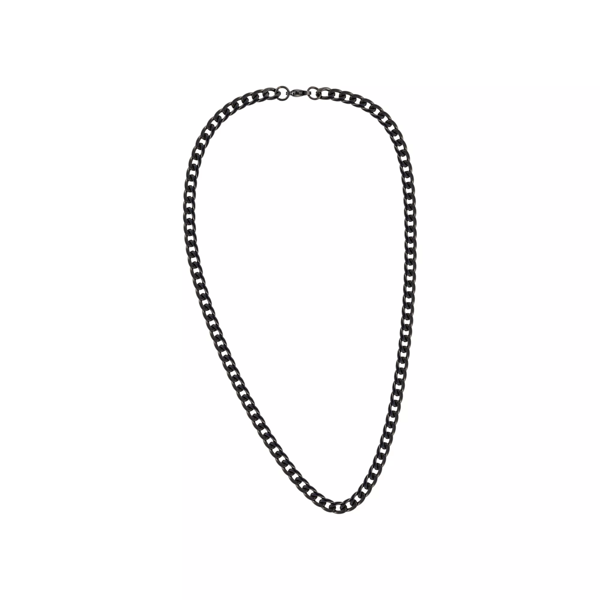 Thick Black Cuban Curb Chain Necklace at Spencer's