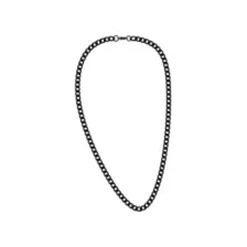 Thick Black Cuban Curb Chain Necklace at Spencer's