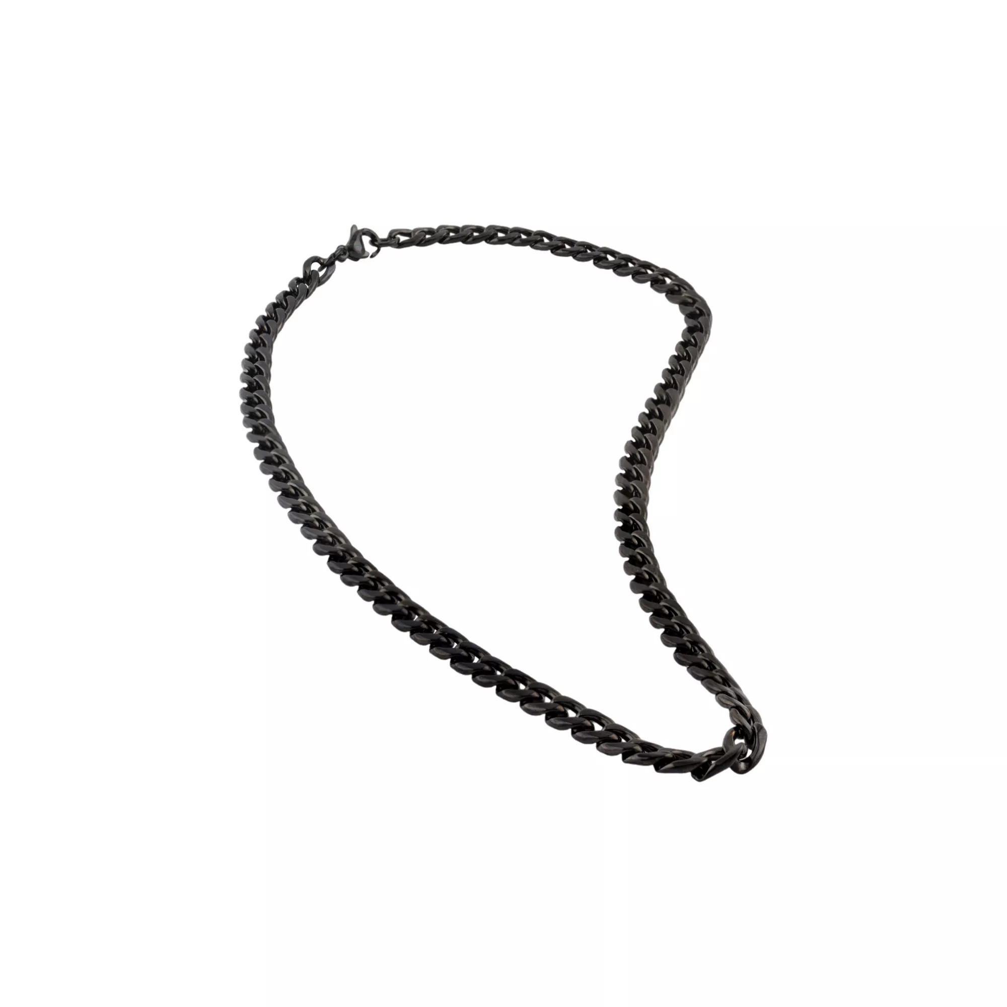Thick Black Cuban Curb Chain Necklace at Spencer's