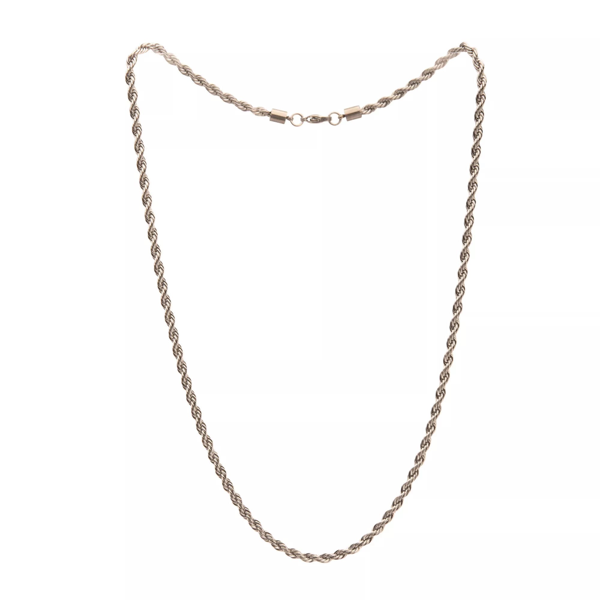 Silver Rope Chain Necklace at Spencer's