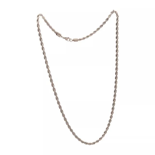 Silver Rope Chain Necklace at Spencer's