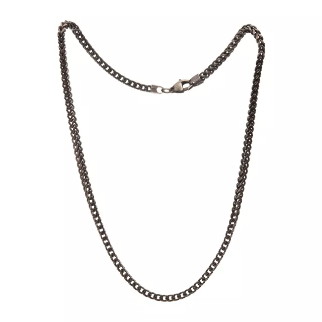 Oxidized Gold Franco Chain Necklace at Spencer's