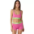 PSD Pink and Green Sports Bra at Spencer's