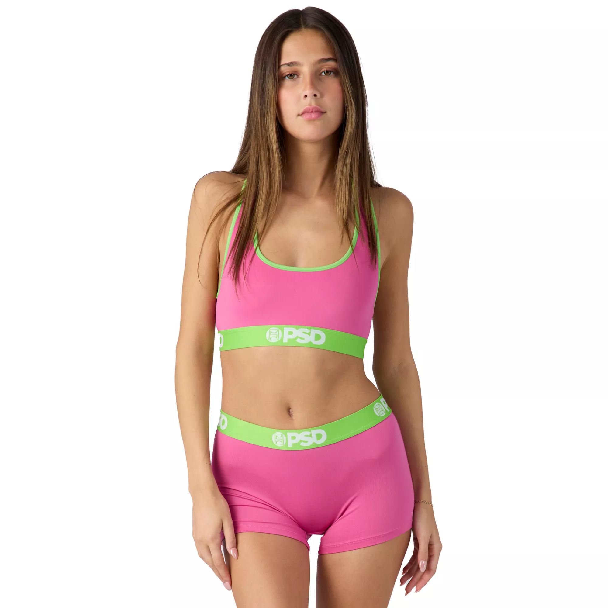 PSD Pink and Green Boyshorts